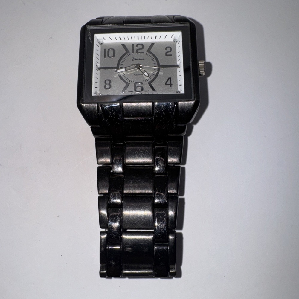 Geneva Platinum 9164 Gun Metal Men's Watch